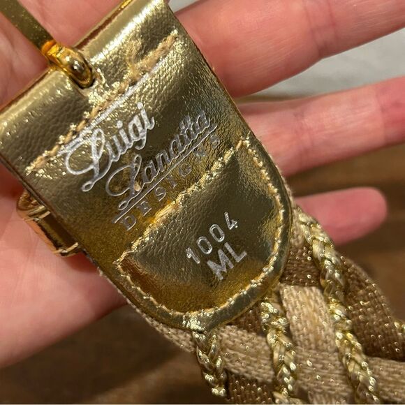 Luigi Lanatta Designs Metallic Braided Statement Belt - Picture 3 of 4